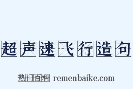 超声速飞行造句是什么意思的图片